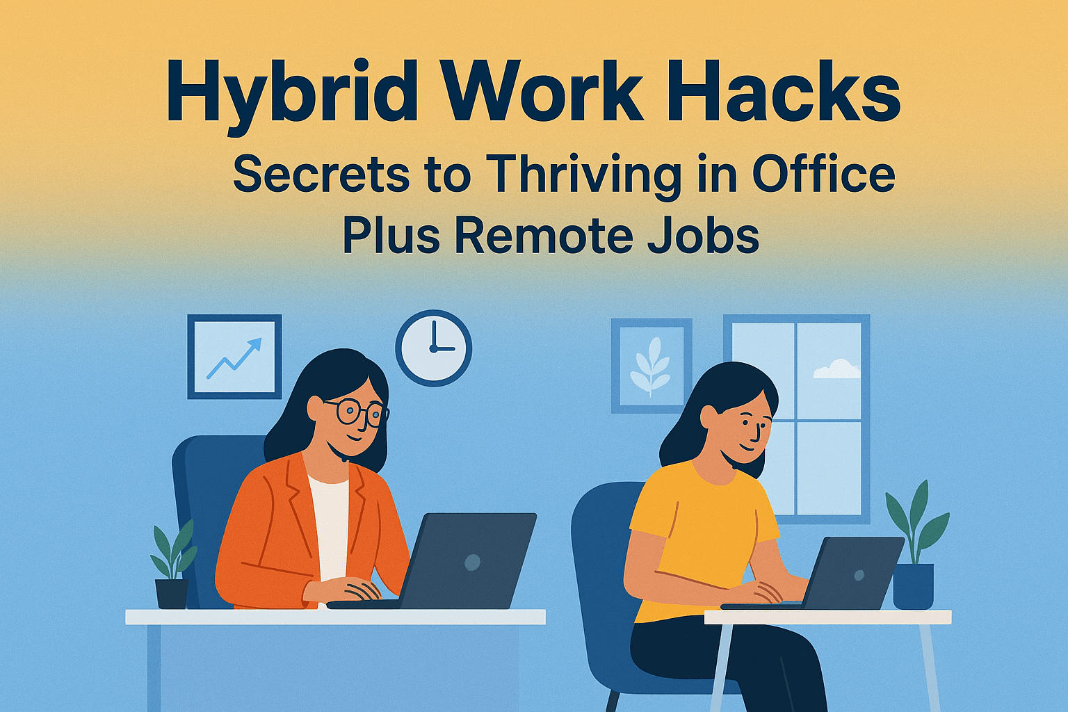 Hybrid Work Hacks: Secrets to Thriving in Office Plus Remote Jobs